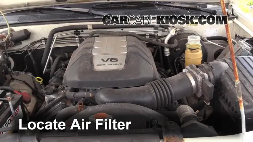 2001 Isuzu Rodeo LS 3.2L V6 Filtro de aire (motor)